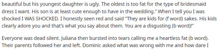 Everyone was dead silent