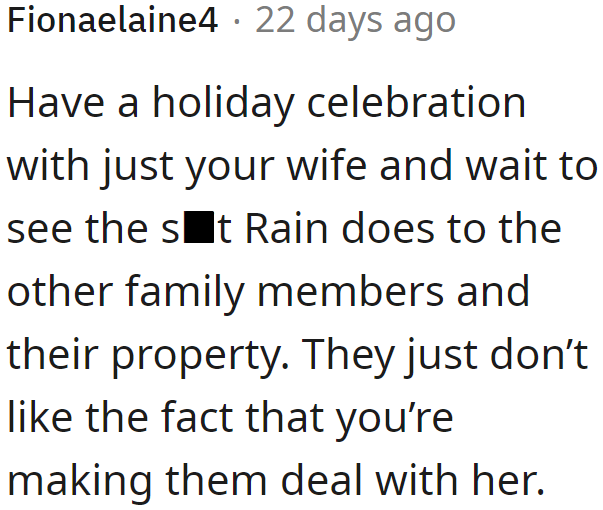 The OP doesn't have to show up to his relatives on Christmas. He can just peacefully spend time with his wife.