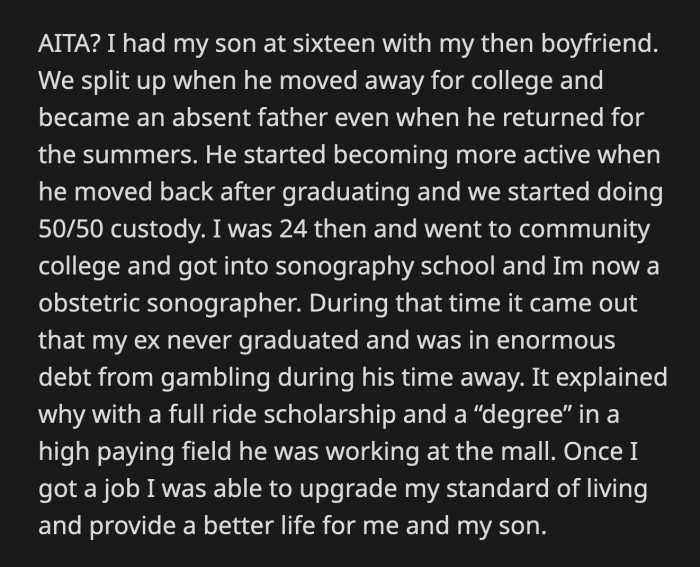 It Wasn't Her Fault That He Tried to Game the System by Only Staying During Orientation and Quitting as Soon as He Could.
