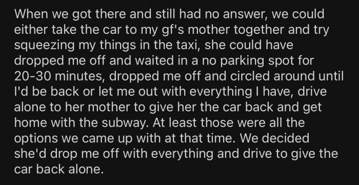 After still not hearing back from the sister, OP only had a few options.