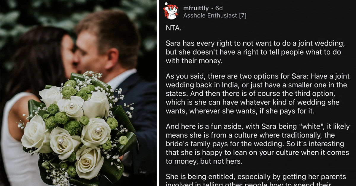 Redditor Calls Her SIL Entitled After Refusing To Share A Big Indian Wedding With Her And Requesting A Separate Celebration