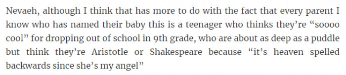 23. Heaven spelled backwards