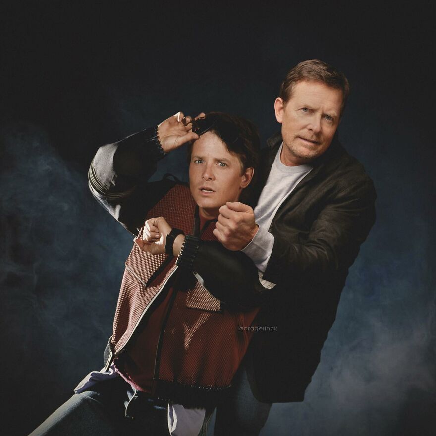 2. Michael J. Fox And Marty McFly