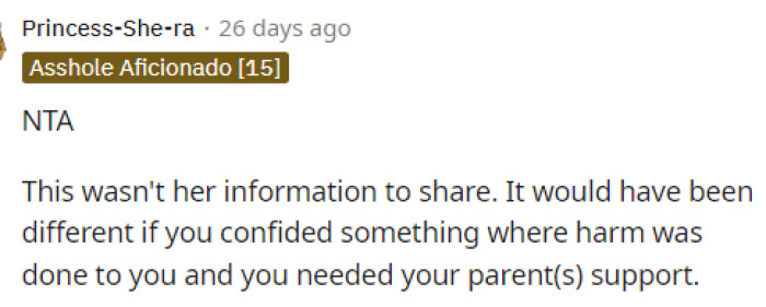 It's so unfortunate that this happened, but maybe next time he'll keep his secrets until he's ready for everyone to know.