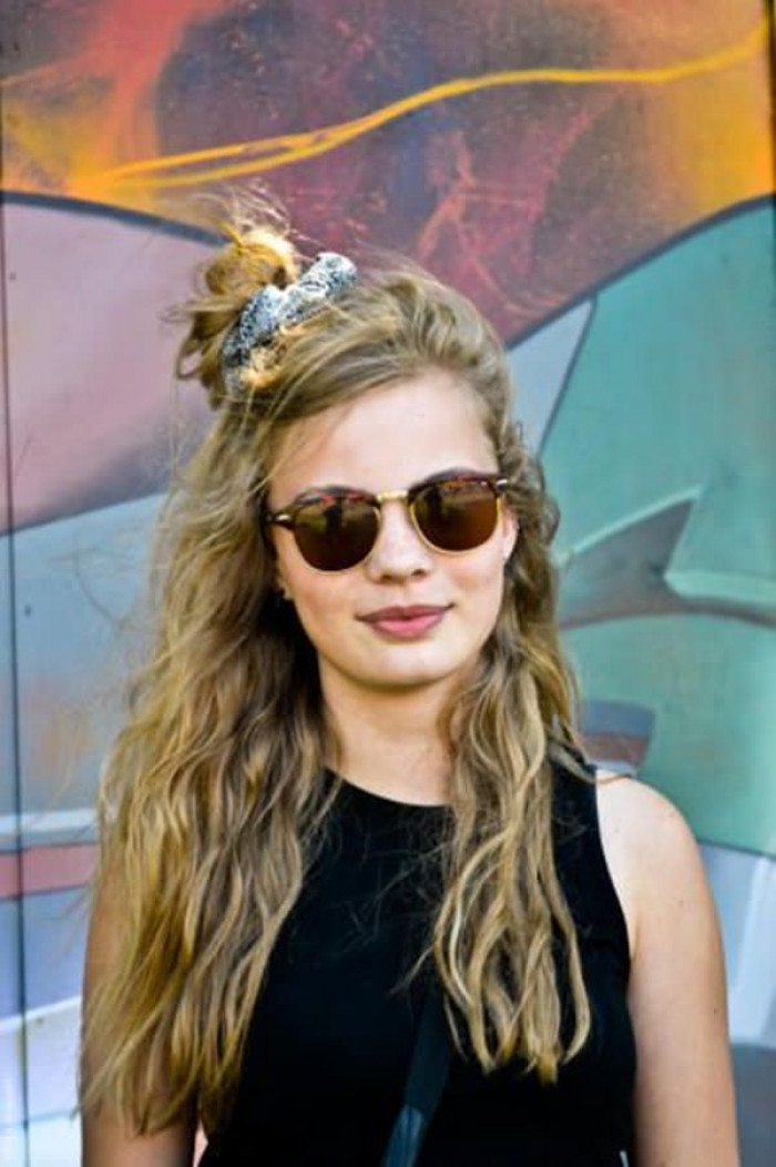 28. Partial Pony with scrunchie