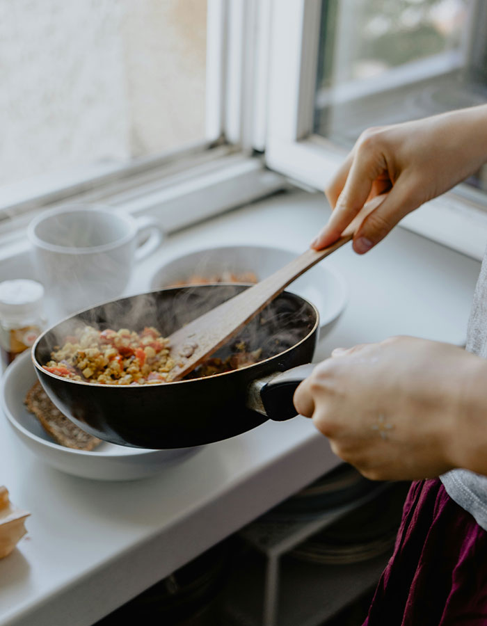 The shaken-up resident sought refuge with a friend after the bizarre break-in.