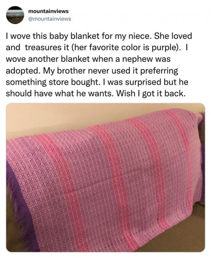 She loved and treasures it