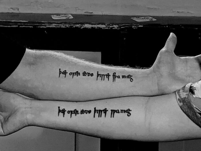 33. Friend Visiting From Overseas And A Bartender In Town Have The Same Tattoo