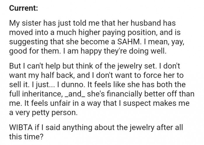 Here's the current situation