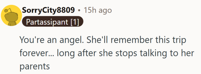 That trip may have been the first time she felt truly seen—and that feeling can outlast a lot of hurt.