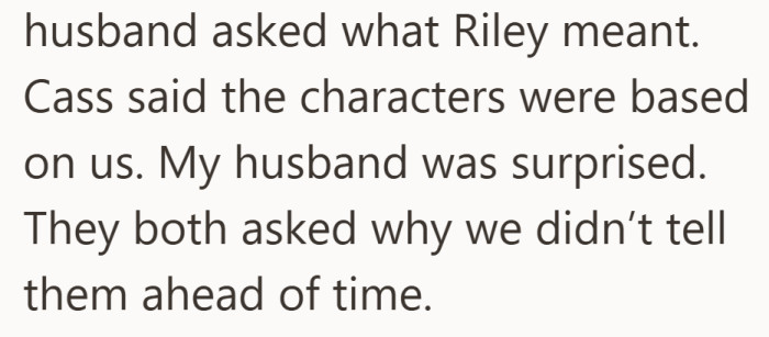 The surprise was not about the book. It was about not being told.