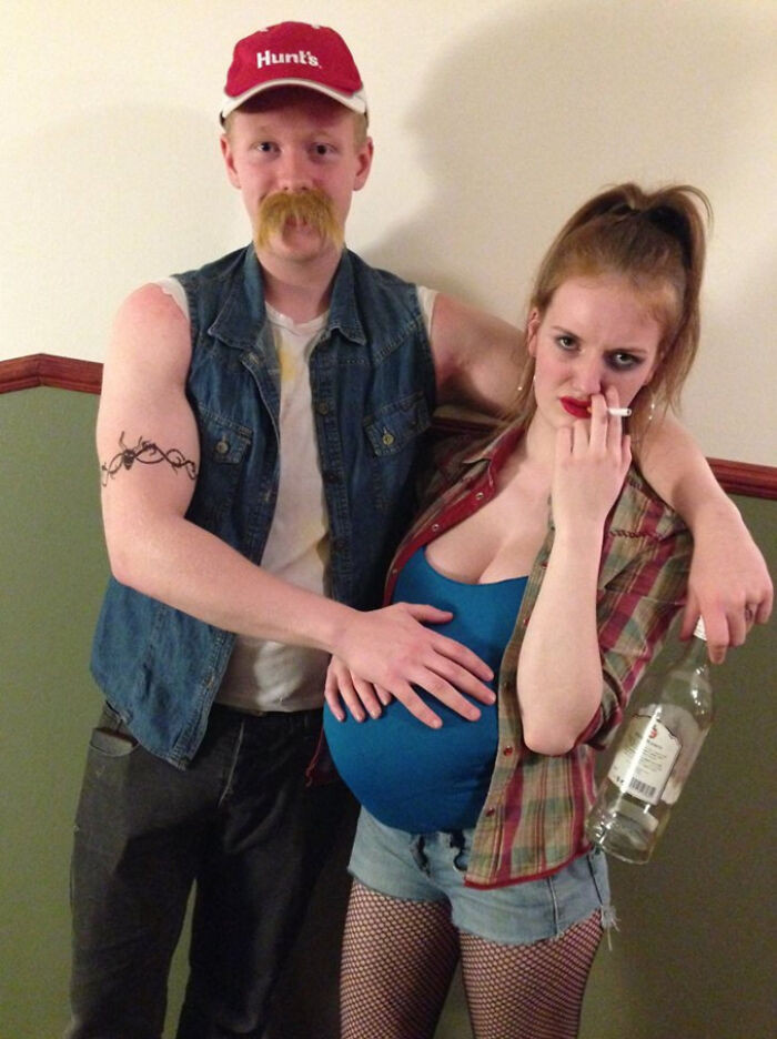 3. My GF And I Made This Costume Last Minute For Less Than 5$