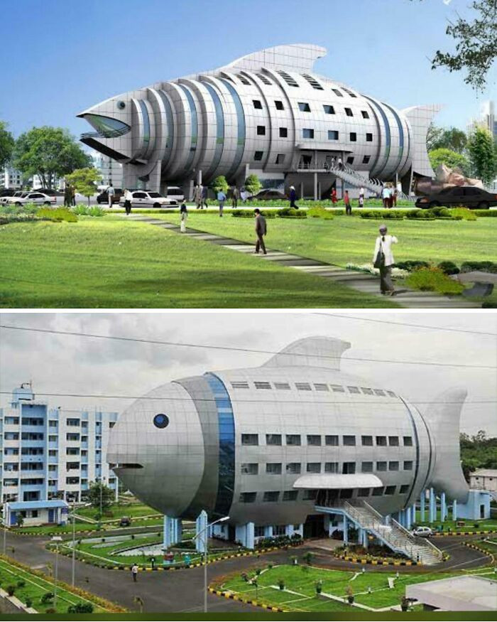 "Design Submitted By The Architect vs. How The Contractor Ends Up Building It"
