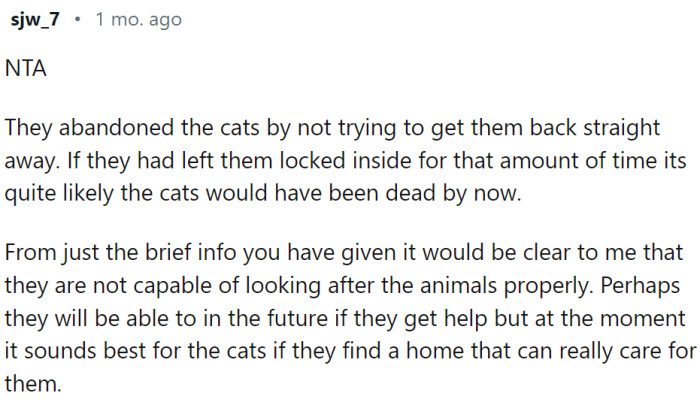 The cats would have been dead by now if it weren't for OP
