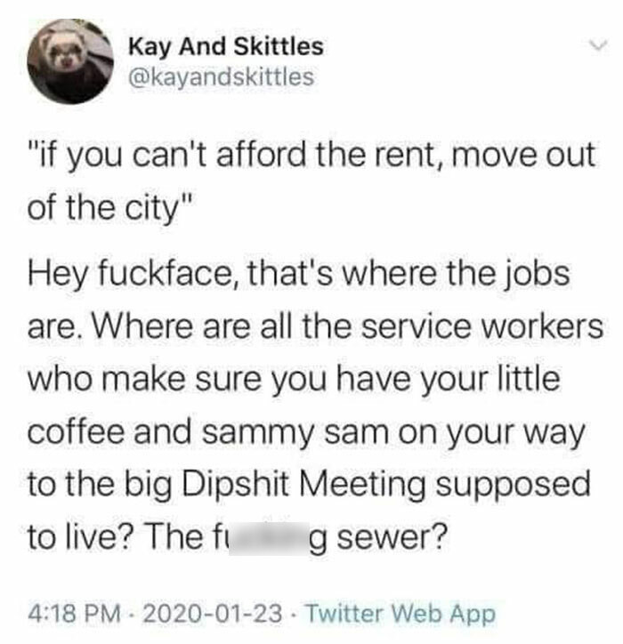 34. If you can't afford the rent...