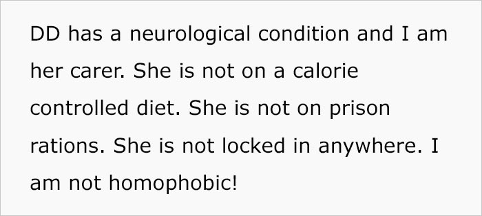 The OP explained that her daughter has a neurological condition, and she is her carer. She stated that none of the things her daughter was saying were true.