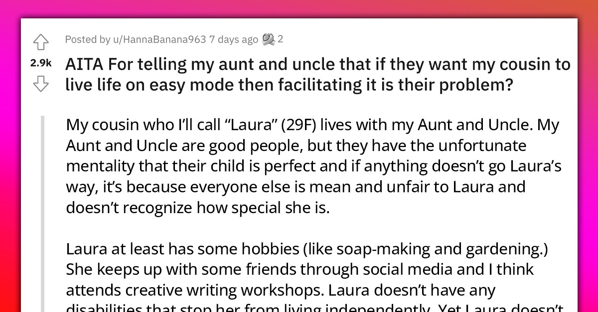 Elderly Parents Tried to Pawn Off Their Unemployed 29-Year-Old Daughter to Her Cousin So They Can Travel and Retire Without Worry