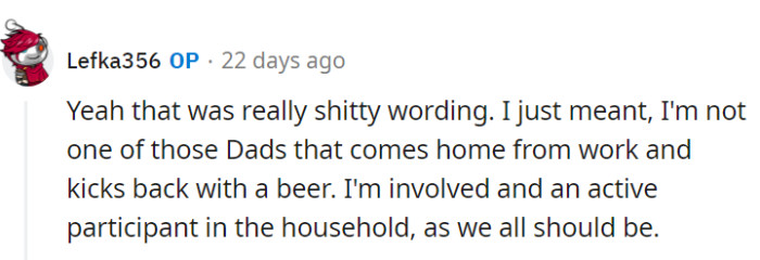 OP even admits that it was poorly worded.