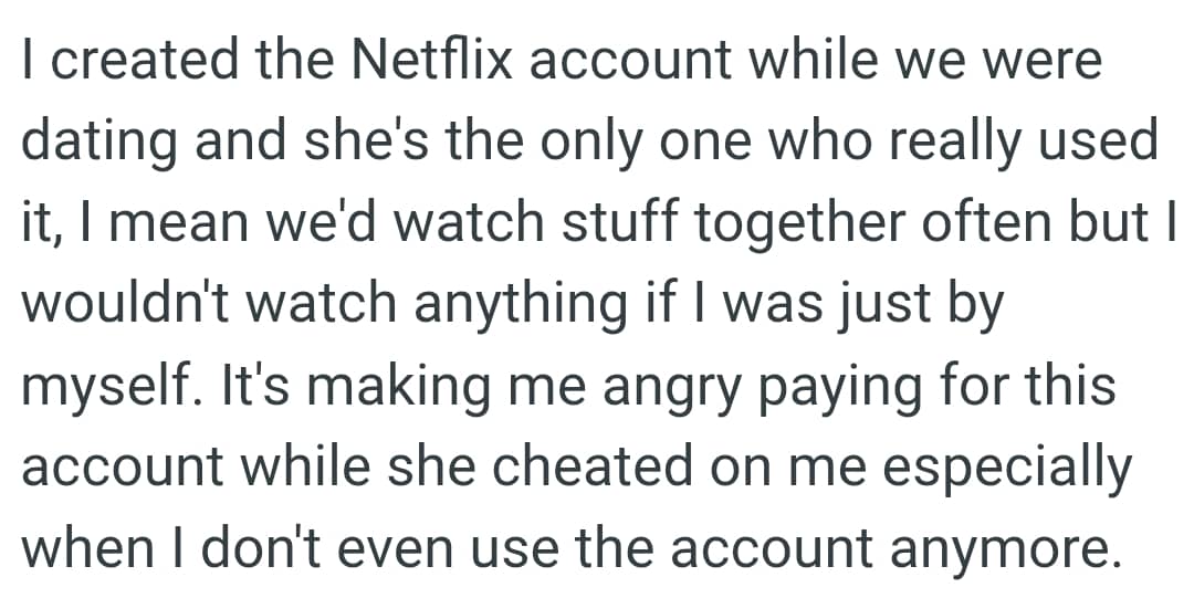 They'd watch stuff together often but OP wouldn't watch anything if he was just by himself