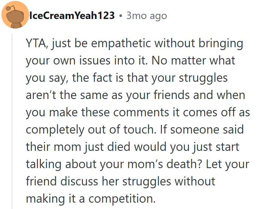 Empathy Isn’t a Competition — Sometimes Silence Says More Than Shared Struggle.