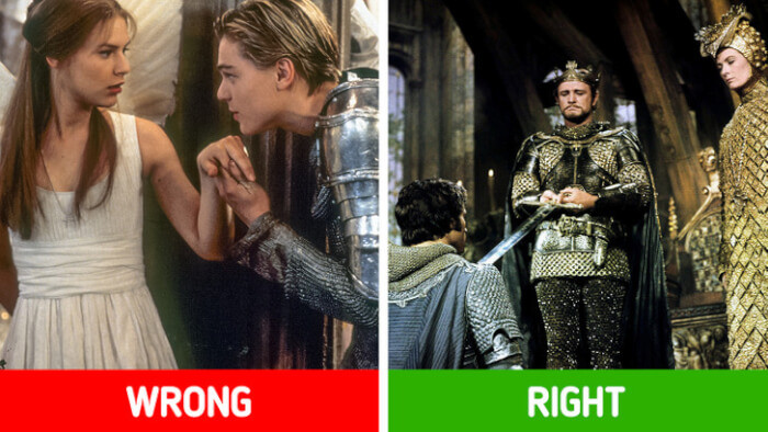 2. Knights didn’t go around kissing hands.