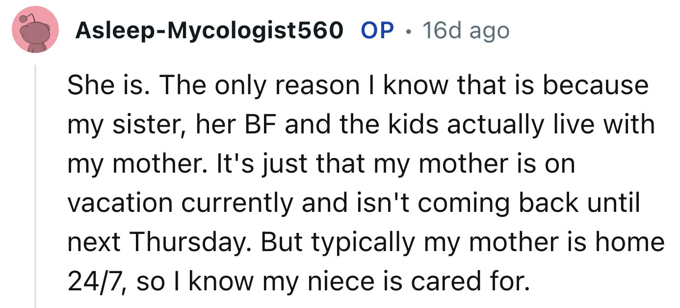 The Niece Is Surely Cared For