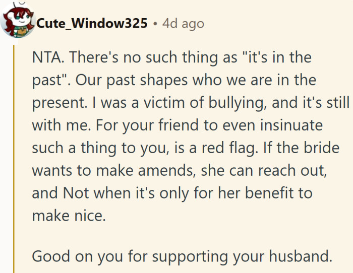If the bride really wanted to make peace, maybe a call—not a contour—would’ve been the better first step.