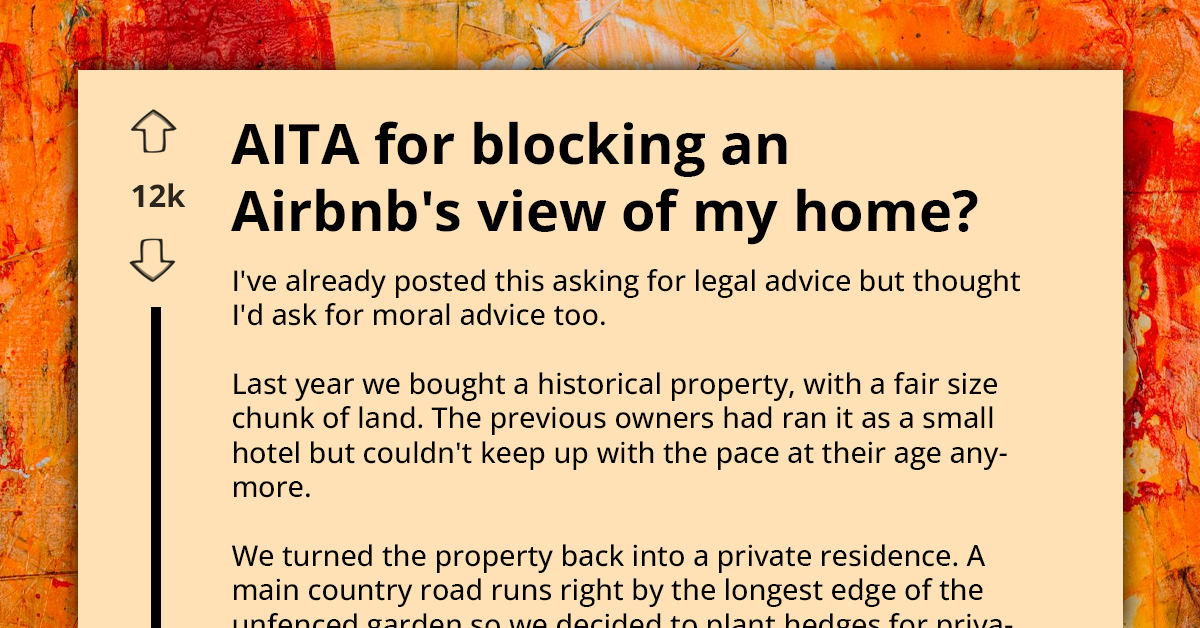Woman Gets Pestered Because She Planted Hedge That Could Potentially Cover View Of Her Home, Which Is "Historical Property"