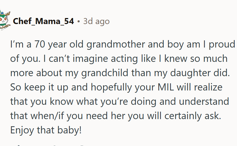 Another grandmom says: