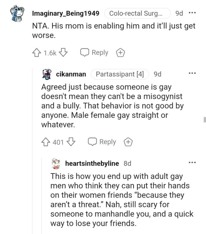 That behavior is not good by anyone