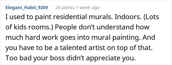 Too bad, and it's his loss