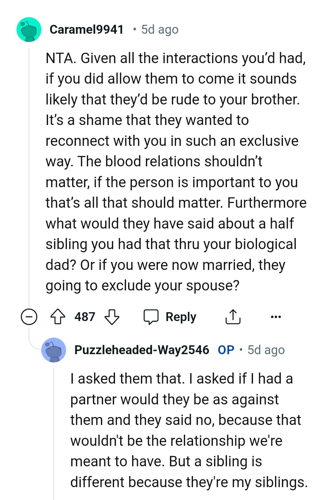 Blood Relations Should Not Matter