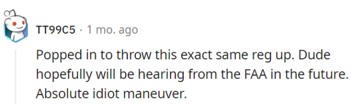 Here's to hoping the FAA educates him on the finer points of candy distribution from aircraft.