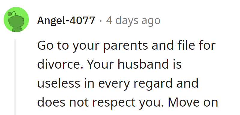 Visit the folks, dump the dud. Time for a sequel with a better co-star.