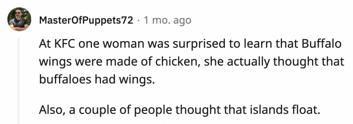 16. They clip their wings; that's why buffaloes can't fly