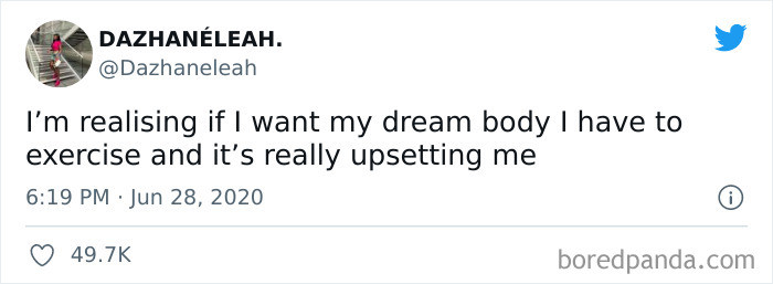 3. Having your dream body equals exercise