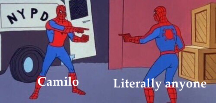 9. Everyone out here looks like Camilo. Is that you?