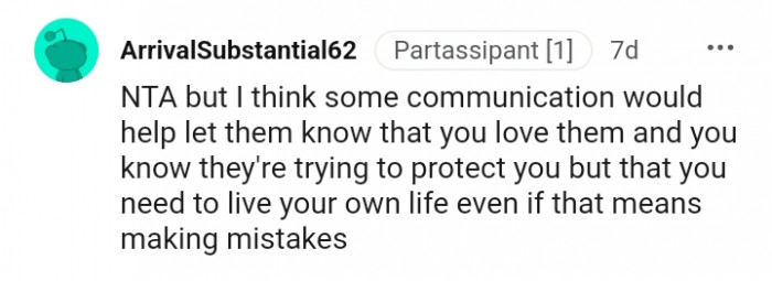 You need to live your own life