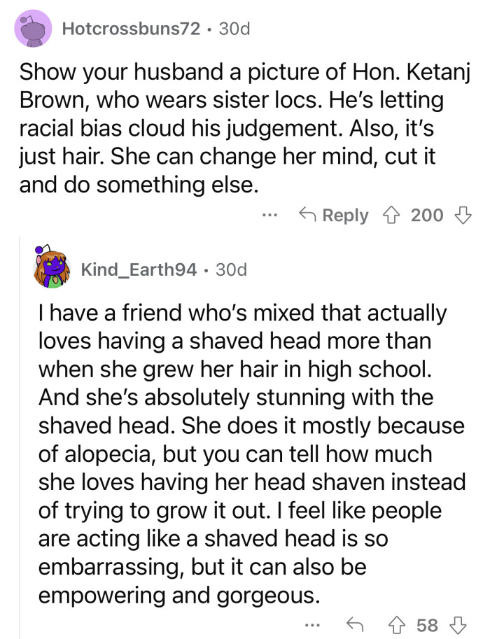 It's just hair; it's not a big deal.