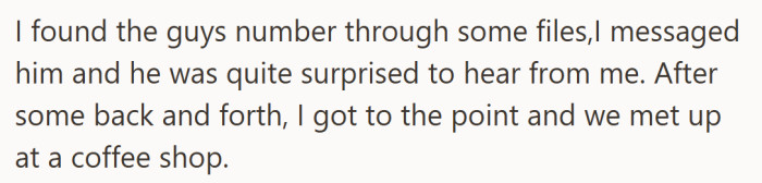 After weeks of dead ends, he takes matters into his own hands and arranges a quiet coffee shop meetup with the one person who actually knows what the kids need.