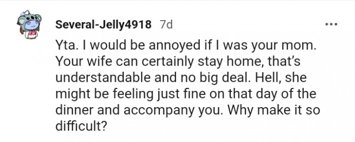 She might be feeling just fine on that day