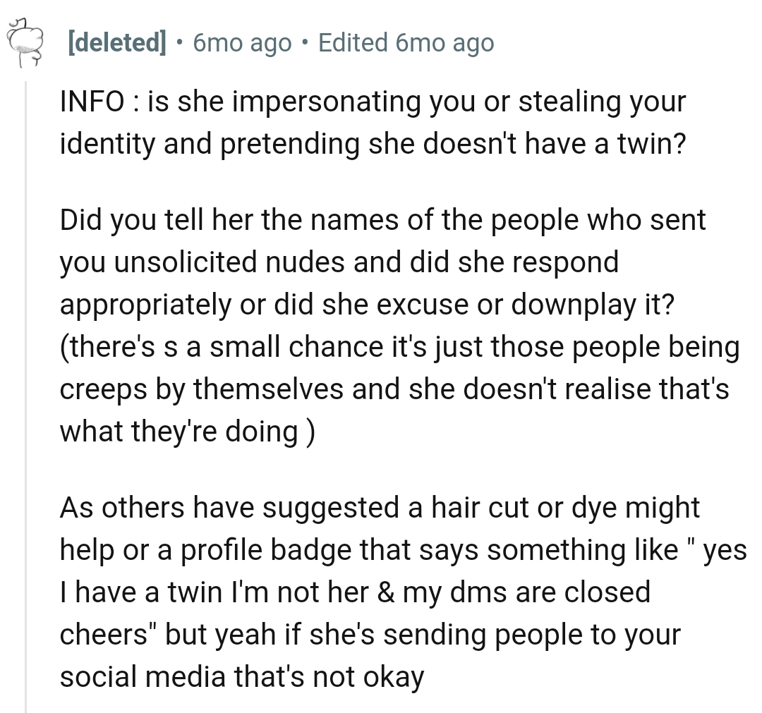This Redditor wants to know how the OP's sister reacted