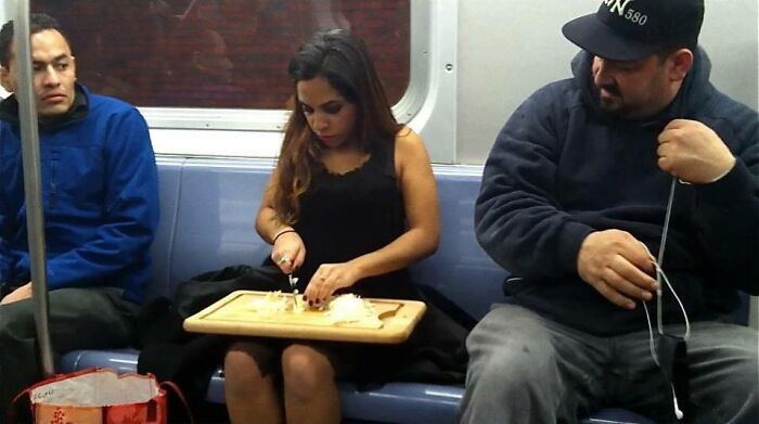 "Only In A NYC Subway, Priceless Reaction"