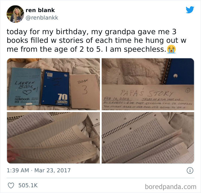 22. If it were us, we probably wouldn't be able to read those because our eyes would be too watery