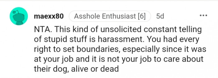 You have every right to set boundaries