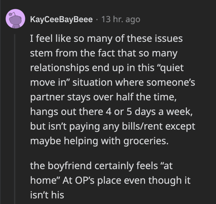 A Redditor shared that a lot of issues similar to OP’s are rooted in a situation called “quiet move in”
