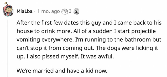 30. See? Some embarrassing moments end happily.