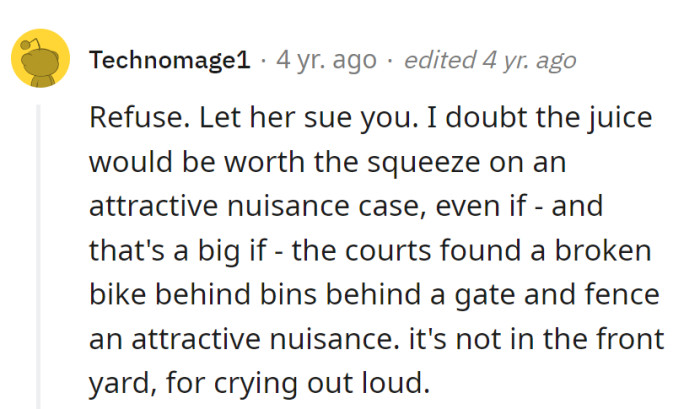 Attractive nuisance behind gates and bins? Hardly a curbside spectacle in the 'Backyard Mysteries'!