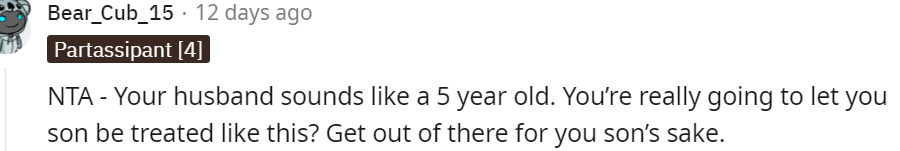 21. Are you going to let your son be treated like this?