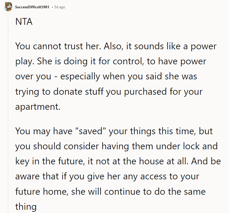 She will continue to do the same thing